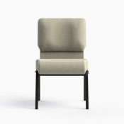 7701-HZ Shown in CULP Archetype - Quartz Fabric & Textured Black Frame