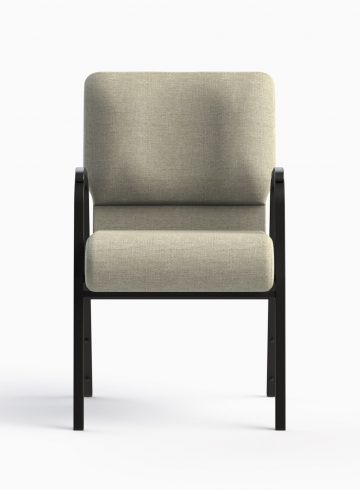 7741-HZ Shown in CULP Archetype - Quartz Fabric & Textured Black Frame