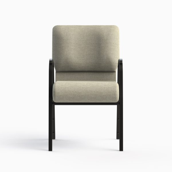 7741-HZ Shown in CULP Archetype - Quartz Fabric & Textured Black Frame