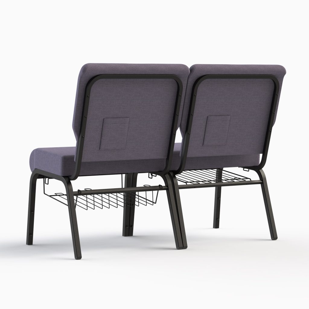 22" Church Chairs with Bookracks