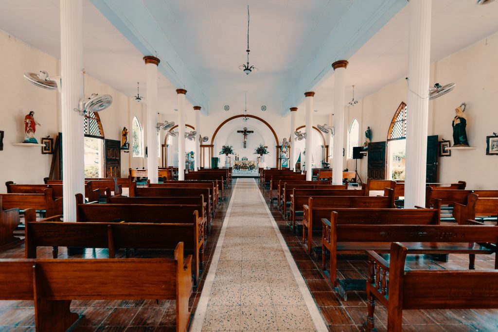 interior of an empty church